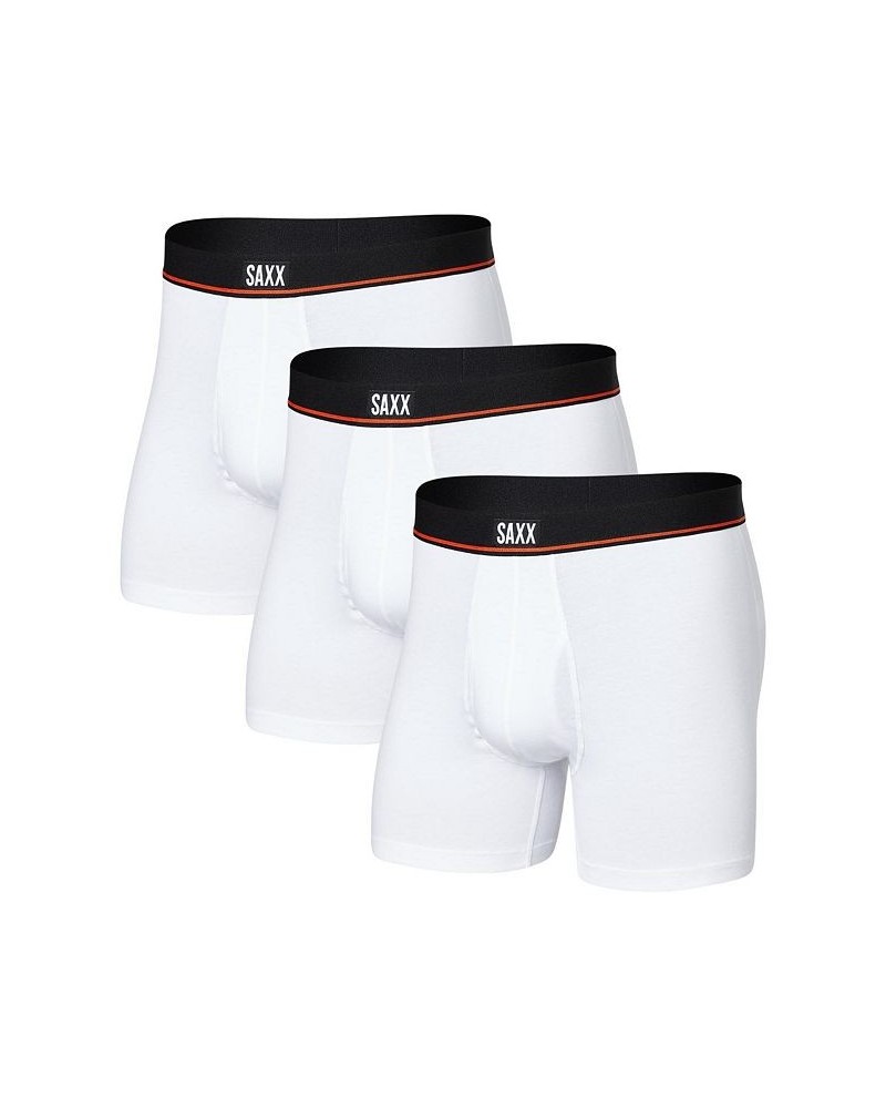 Men's Non-Stop Stretch Boxer Fly Brief, Pack of 3 White $35.08 Underwear