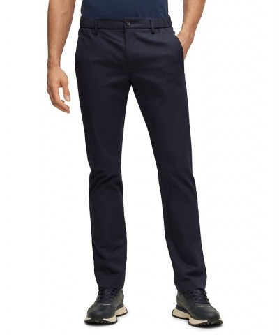 BOSS Men's Slim-Fit Trousers Blue $65.80 Pants