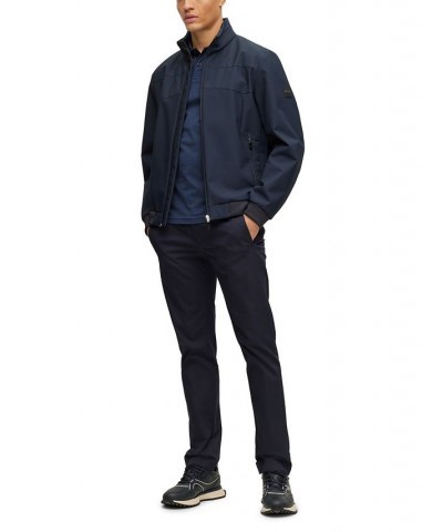 BOSS Men's Slim-Fit Trousers Blue $65.80 Pants