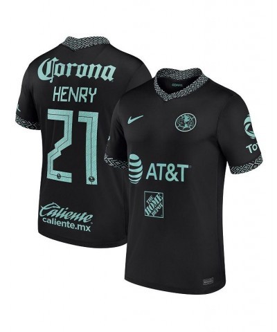 Men's Henry Martin Black Club America 2021, 22 Third Replica Player Jersey $50.70 Jersey