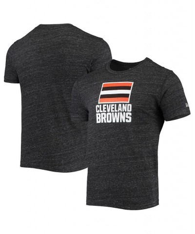 Men's Heathered Black Cleveland Browns Alternative Logo Tri-Blend T-shirt $17.20 T-Shirts
