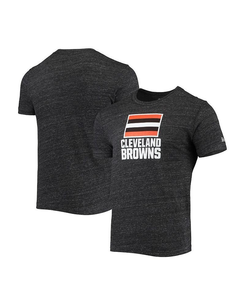 Men's Heathered Black Cleveland Browns Alternative Logo Tri-Blend T-shirt $17.20 T-Shirts