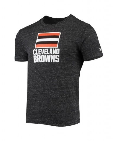 Men's Heathered Black Cleveland Browns Alternative Logo Tri-Blend T-shirt $17.20 T-Shirts