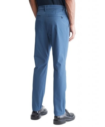 Men's Slim-Fit Woven Stretch Chinos Blue $48.76 Pants