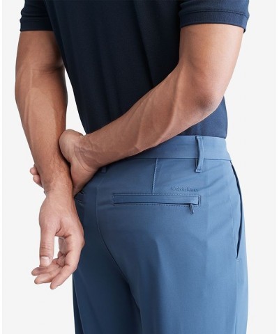 Men's Slim-Fit Woven Stretch Chinos Blue $48.76 Pants