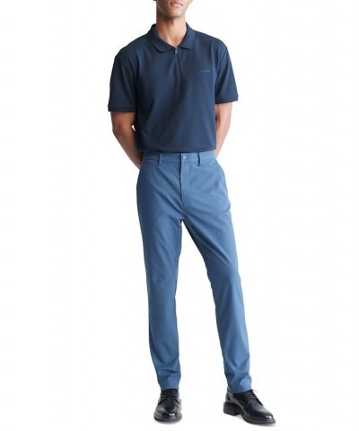 Men's Slim-Fit Woven Stretch Chinos Blue $48.76 Pants