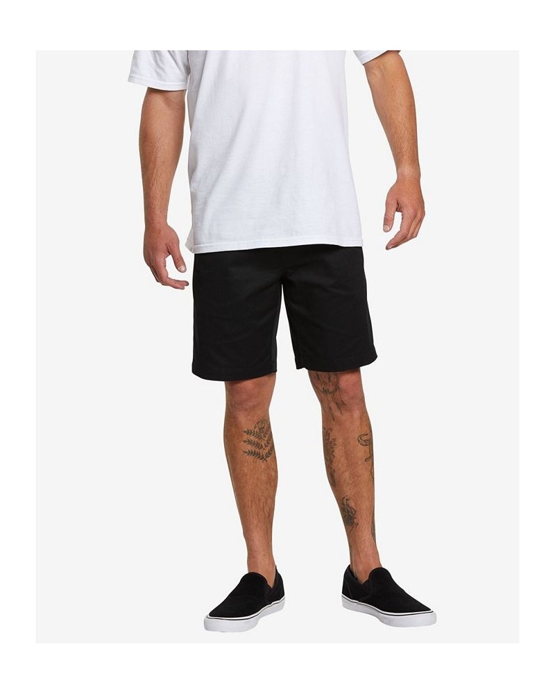 Men's Frickin Chino Elastic Waist Shorts Black $25.80 Shorts