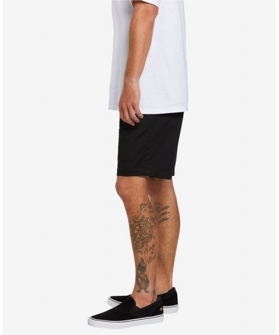 Men's Frickin Chino Elastic Waist Shorts Black $25.80 Shorts