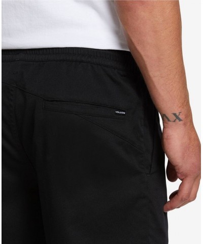 Men's Frickin Chino Elastic Waist Shorts Black $25.80 Shorts