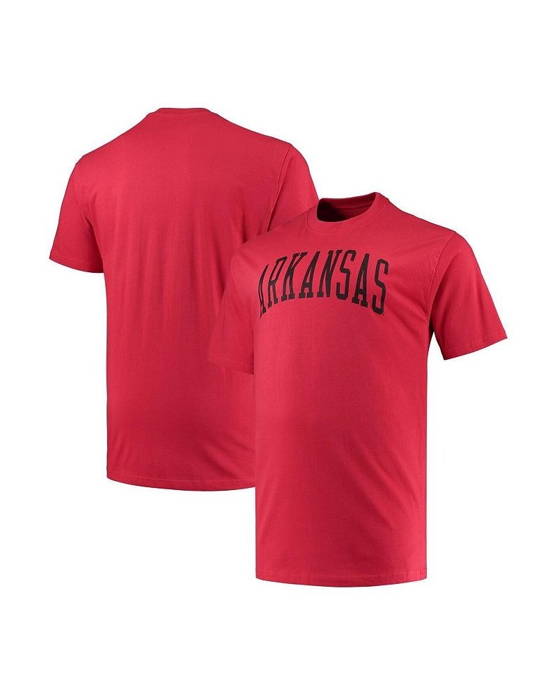 Men's Cardinal Arkansas Razorbacks Big and Tall Arch Team Logo T-shirt $16.80 T-Shirts