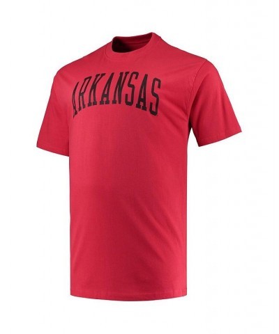 Men's Cardinal Arkansas Razorbacks Big and Tall Arch Team Logo T-shirt $16.80 T-Shirts