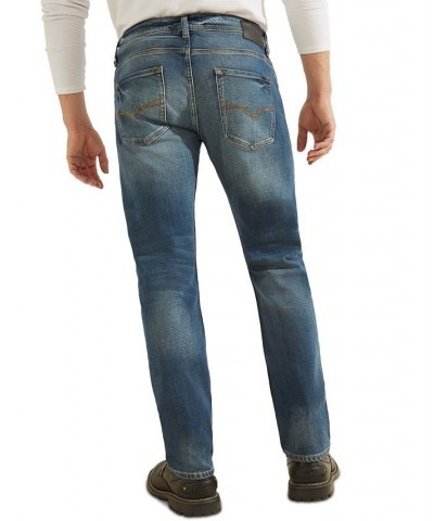 Men's Regular Straight Jeans Blue Denim $37.80 Jeans