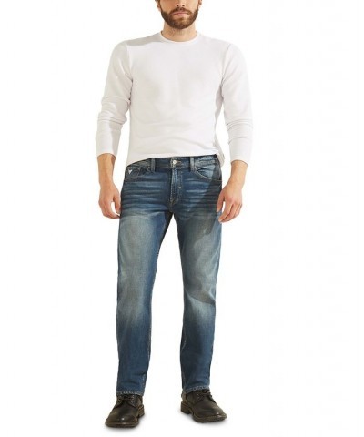 Men's Regular Straight Jeans Blue Denim $37.80 Jeans