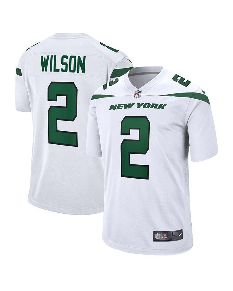 Men's Zach Wilson White New York Jets 2021 NFL Draft First Round Pick Game Jersey White $48.15 Jersey