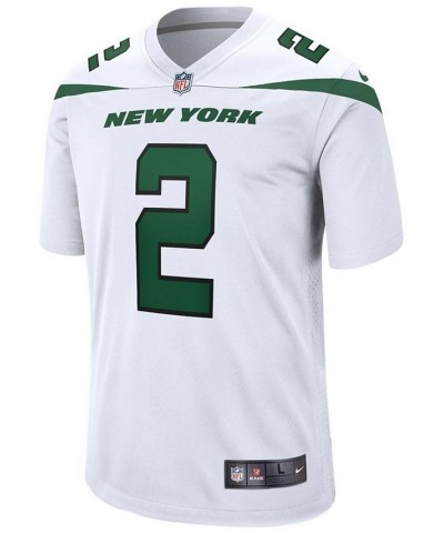 Men's Zach Wilson White New York Jets 2021 NFL Draft First Round Pick Game Jersey White $48.15 Jersey