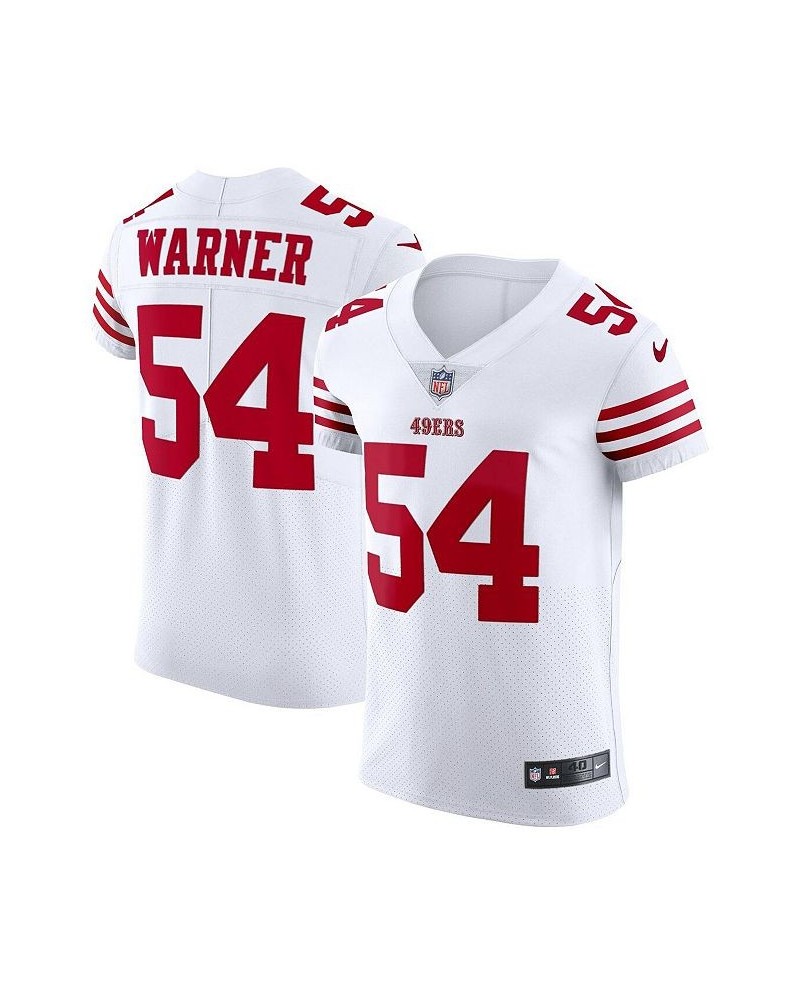 Men's Fred Warner White San Francisco 49ers Vapor Elite Jersey $112.23 Jersey