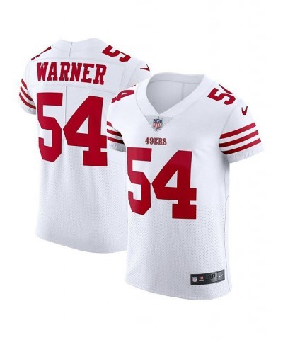 Men's Fred Warner White San Francisco 49ers Vapor Elite Jersey $112.23 Jersey