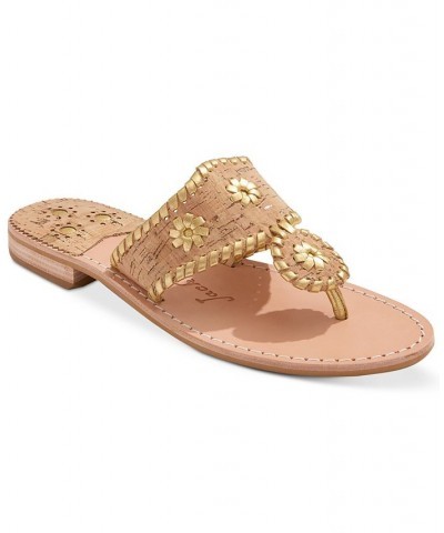 Women's Jacks Slip-On Flat Sandals PD01 $48.30 Shoes