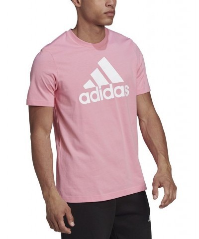 Men's Badge of Sport Logo T-Shirt Bliss Pink / Wht $14.21 T-Shirts