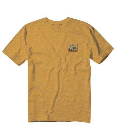 Quicksilver Men's Square Biz Mod Short Sleeves T-shirt Yellow $12.60 T-Shirts