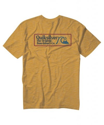 Quicksilver Men's Square Biz Mod Short Sleeves T-shirt Yellow $12.60 T-Shirts