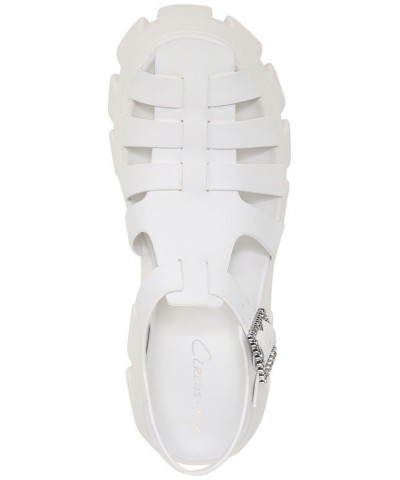 Alyson Lug Sole Fisherman Sandals White $40.33 Shoes