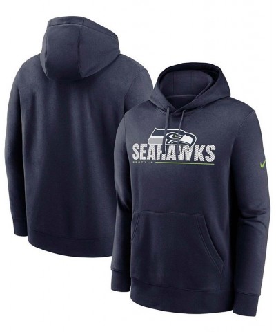 Men's Big and Tall College Navy Seattle Seahawks Team Impact Club Pullover Hoodie $31.00 Sweatshirt