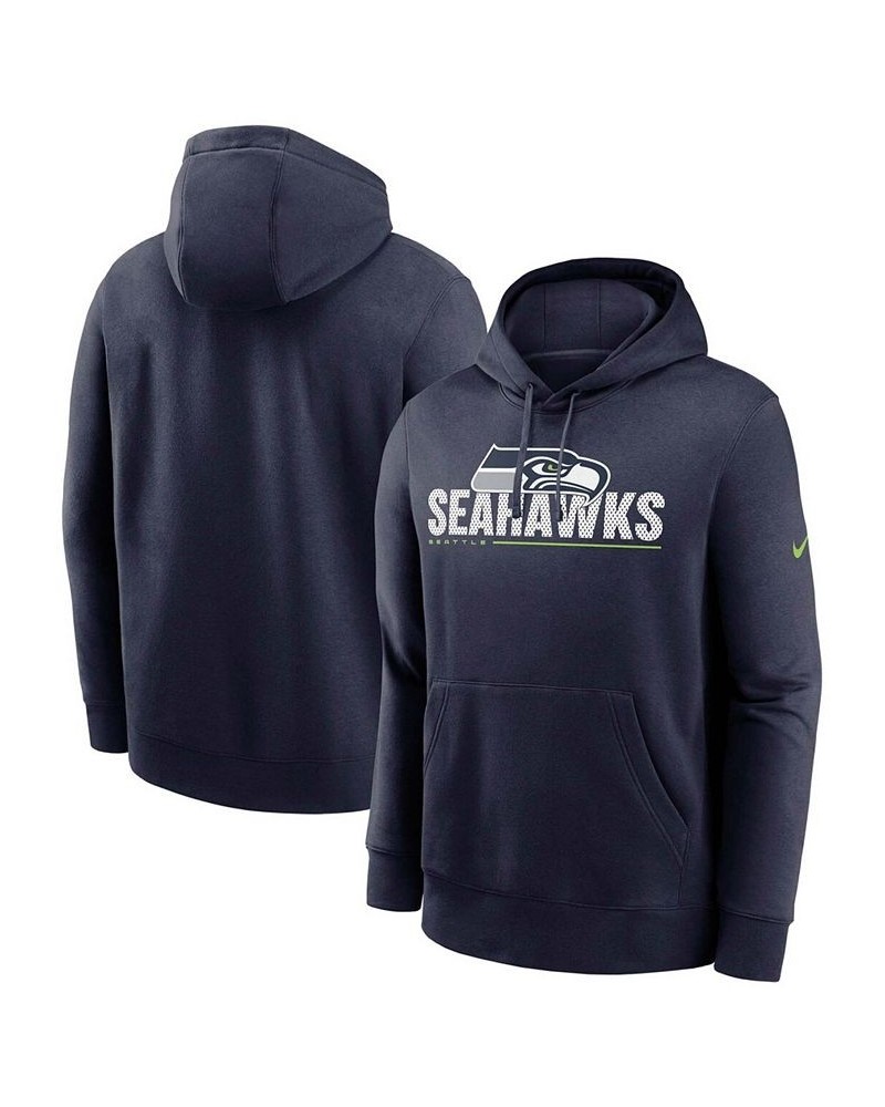 Men's Big and Tall College Navy Seattle Seahawks Team Impact Club Pullover Hoodie $31.00 Sweatshirt