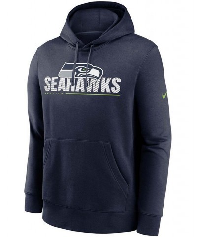 Men's Big and Tall College Navy Seattle Seahawks Team Impact Club Pullover Hoodie $31.00 Sweatshirt