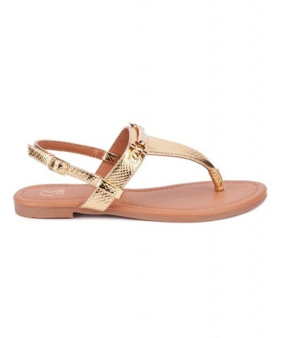 Angelica Women's Sandal Gold $24.28 Shoes