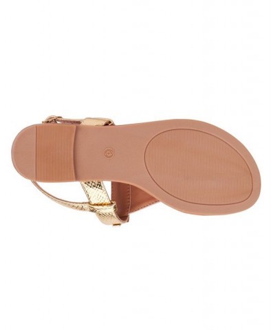 Angelica Women's Sandal Gold $24.28 Shoes