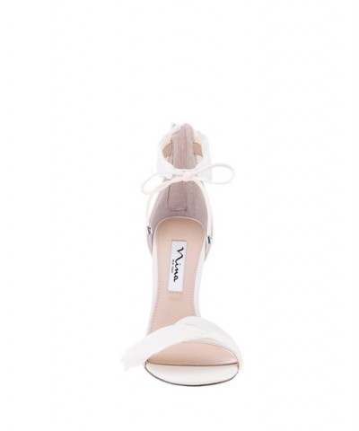 Women's Dianne Feather Detail Evening Pumps Ivory/Cream $55.93 Shoes