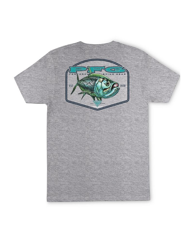 Men's PFG Graphic T-Shirt Gray $10.08 T-Shirts