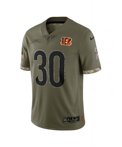 Men's Jessie Bates III Olive Cincinnati Bengals 2022 Salute To Service Limited Jersey $69.60 Jersey