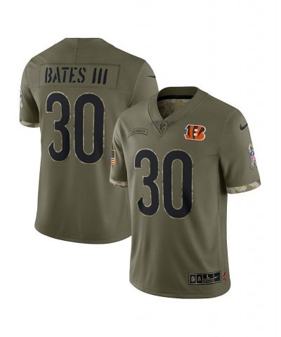 Men's Jessie Bates III Olive Cincinnati Bengals 2022 Salute To Service Limited Jersey $69.60 Jersey