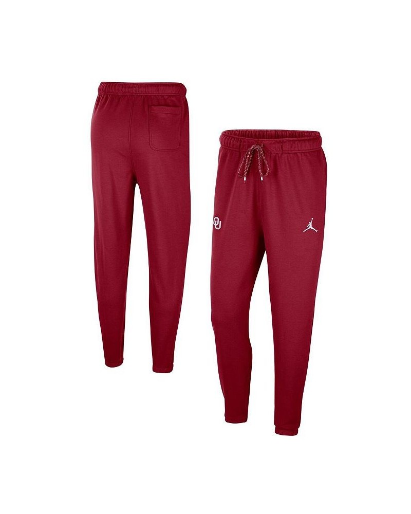 Men's Brand Crimson Oklahoma Sooners Logo Travel Fleece Pants $45.00 Pants