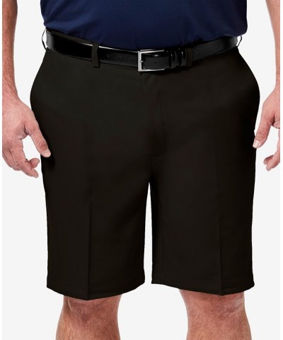 Men's Big & Tall Cool 18 PRO Classic-Fit Stretch Flat-Front 9.5" Shorts Black $22.00 Shorts