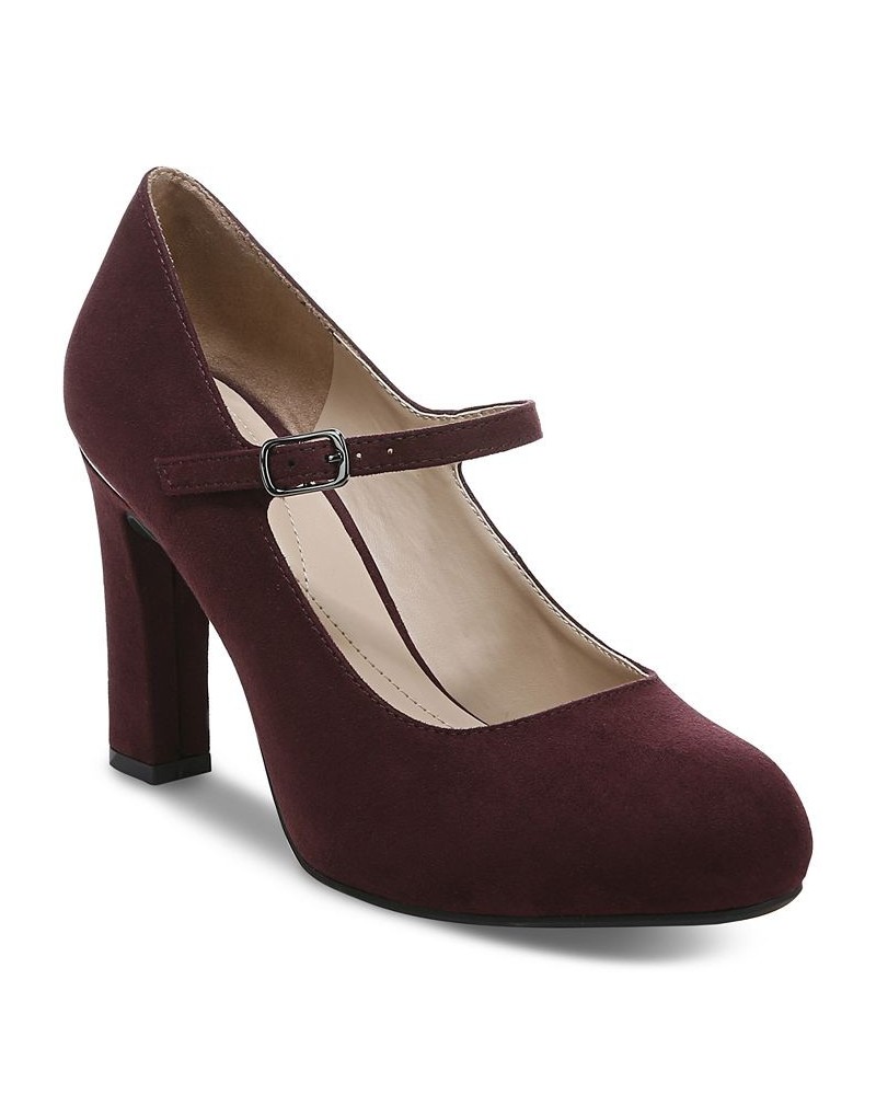 Women's Tresta Mary Jane Pumps Red $27.70 Shoes