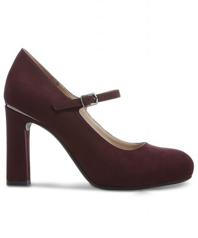 Women's Tresta Mary Jane Pumps Red $27.70 Shoes