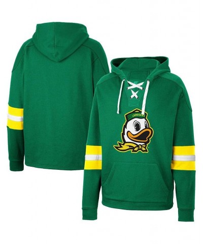 Men's Green Oregon Ducks Lace-Up 4.0 Pullover Hoodie $37.50 Sweatshirt