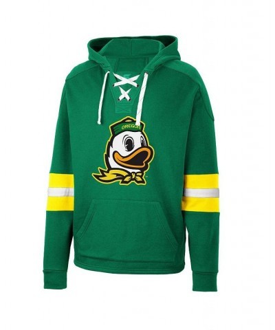 Men's Green Oregon Ducks Lace-Up 4.0 Pullover Hoodie $37.50 Sweatshirt