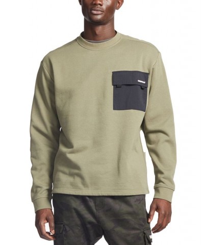 MEN'S UTILITY CREW SWEATSHIRT Green $17.25 Sweatshirt