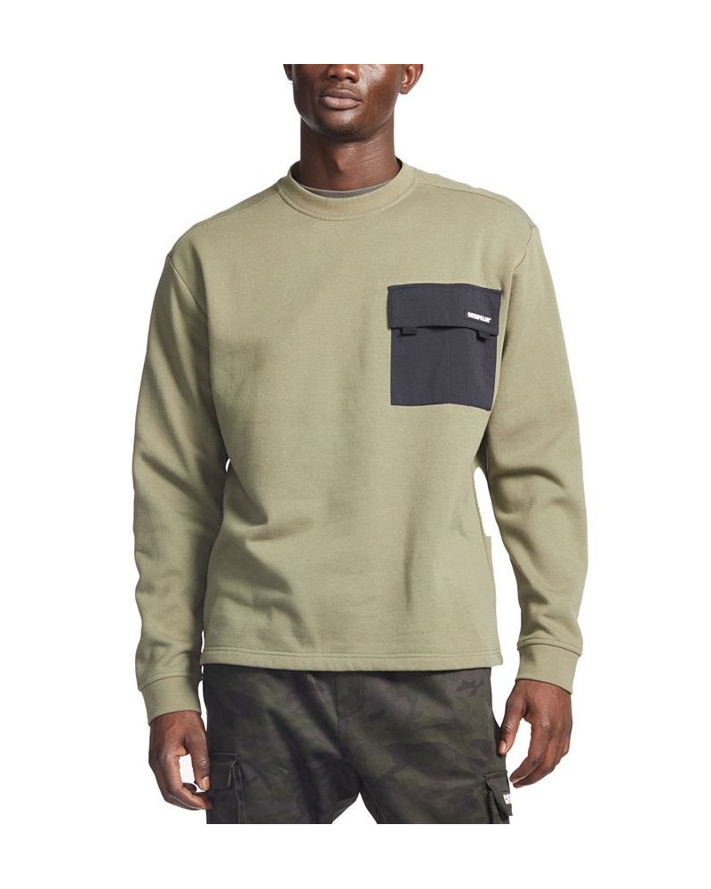 MEN'S UTILITY CREW SWEATSHIRT Green $17.25 Sweatshirt