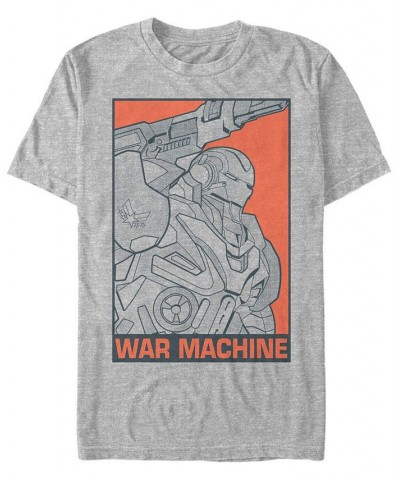 Marvel Men's Avengers Endgame War Machine Pop Art, Short Sleeve T-shirt Gray $14.00 T-Shirts
