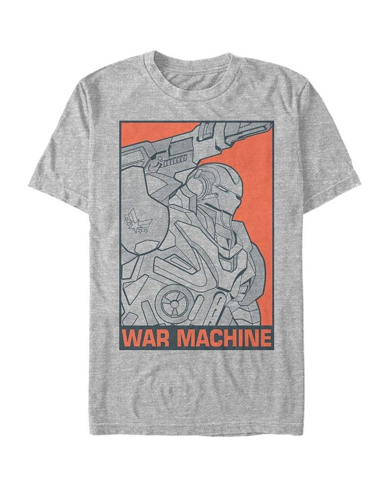 Marvel Men's Avengers Endgame War Machine Pop Art, Short Sleeve T-shirt Gray $14.00 T-Shirts