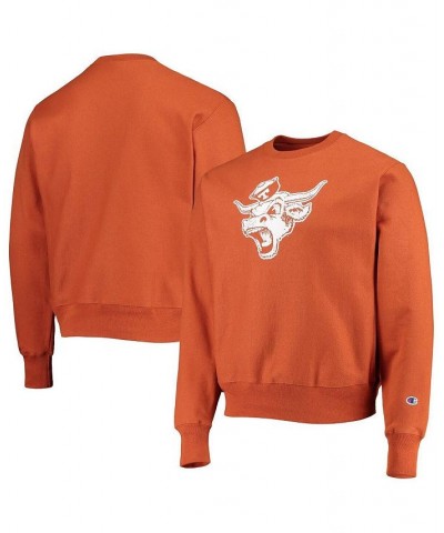Men's Texas Orange Texas Longhorns Vault Logo Reverse Weave Pullover Sweatshirt $38.25 Sweatshirt