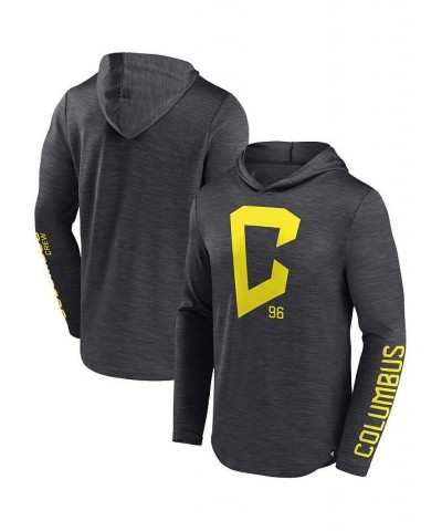 Men's Branded Charcoal Columbus Crew First Period Space-Dye Pullover Hoodie $27.30 Sweatshirt