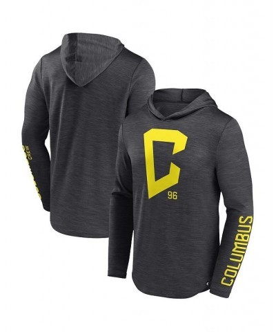 Men's Branded Charcoal Columbus Crew First Period Space-Dye Pullover Hoodie $27.30 Sweatshirt