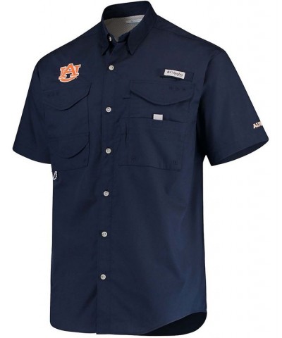 Men's Navy Auburn Tigers Bonehead Short Sleeve Shirt $27.60 Shirts