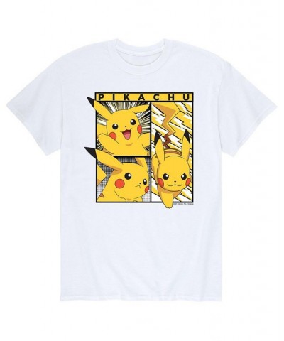 Men's Pokemon Pikachu T-shirt White $15.05 T-Shirts